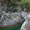 I profondi canyon lungo la vecchia strada della Valcellina