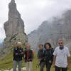 Eccoci pronti per scendere al Rifugio....