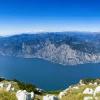 Panoramica del Lago di Garda dal Monte Baldo.